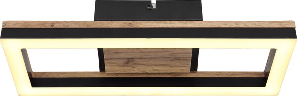 Globo Lighting Beatrix lampă de tavan 1x12 W negru-lemn 67297D1