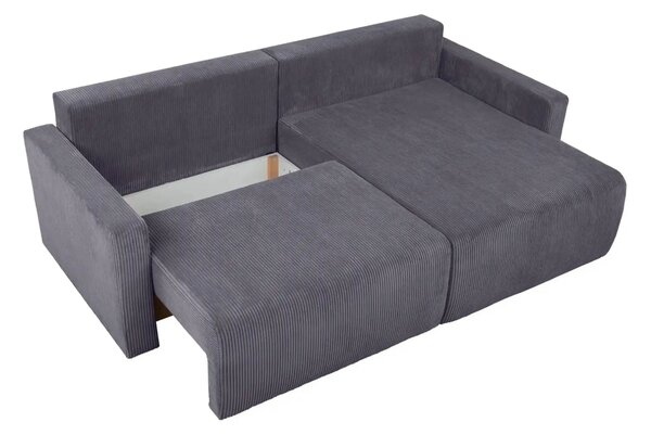 Coltar extensibil RUFIO, universal, stofa catifelata gri - Paso 22, cu
