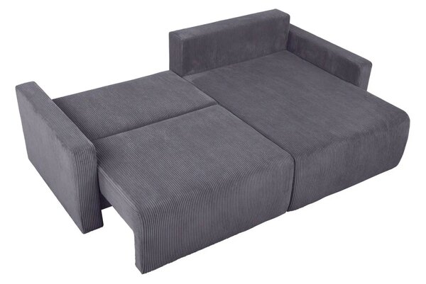 Coltar extensibil RUFIO, universal, stofa catifelata gri - Paso 22, cu