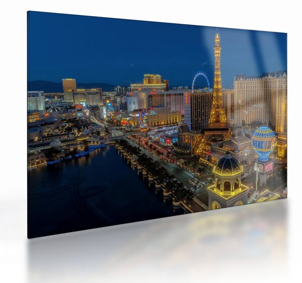 Tablou pe sticlă - Las Vegas (70x50 cm)