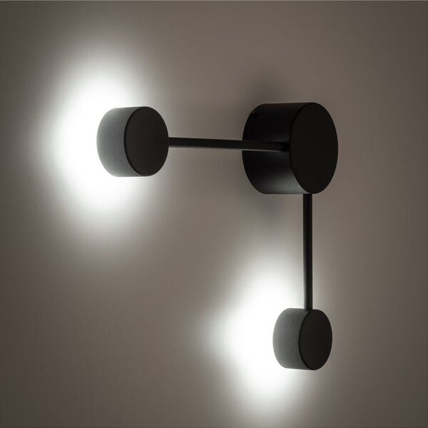 TK Lighting Avia Black lampă de perete 2x10 W negru 6808