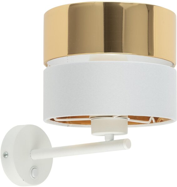 TK Lighting Hilton lampă de perete 1x15 W alb-auriu 4770