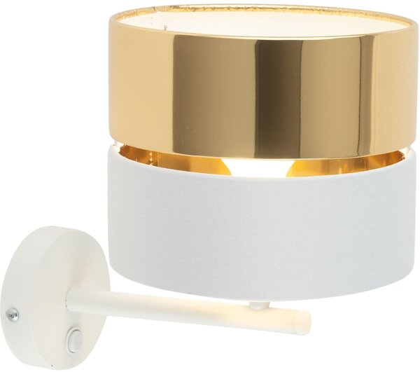 TK Lighting Hilton lampă de perete 1x15 W alb-auriu 4770