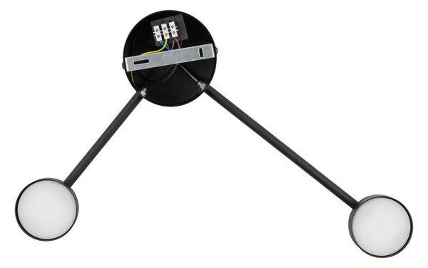 TK Lighting Avia Black lampă de perete 2x10 W negru 6808