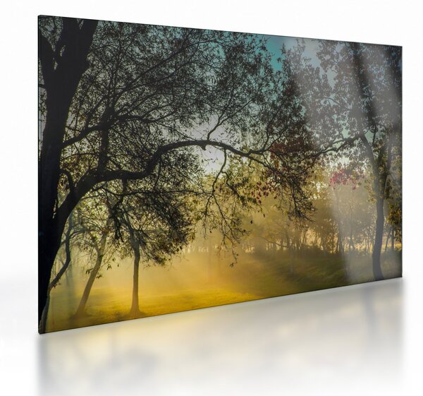Tablou pe sticlă cu răsărit de soare (70x50 cm)