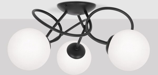 Kaja Nela lampă de tavan 3x40 W negru K-5350