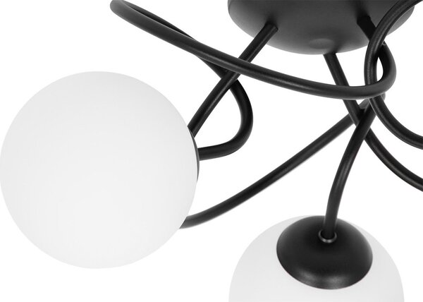 Kaja Nela lampă de tavan 3x40 W negru K-5350
