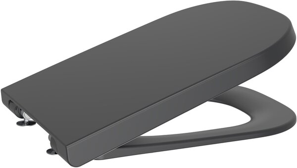 Roca Gap Square capac wc SoftClose negru A80147208B
