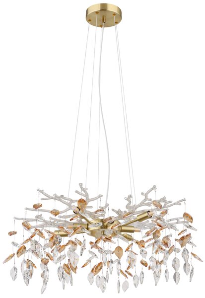 Globo Lighting Danna lampă suspendată x8 W auriu-chihlimbar 64132-8
