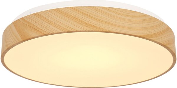 Candellux Figaro plafon 1x24 W alb-lemn 14-33956