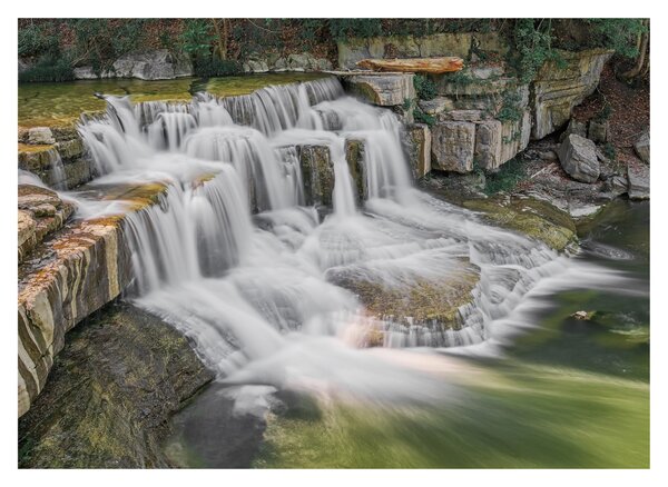 Tablou pe sticlă cu cascade (70x50 cm)