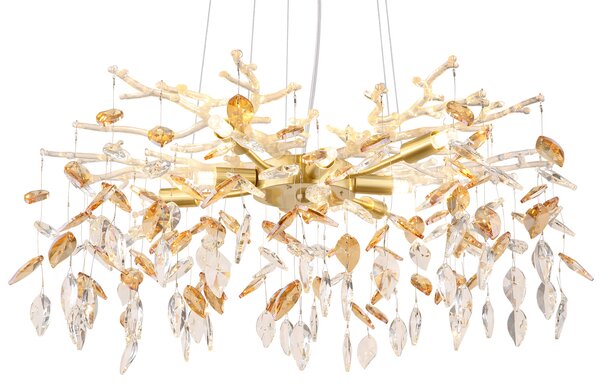 Globo Lighting Danna lampă suspendată x8 W auriu-chihlimbar 64132-8