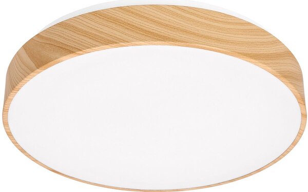 Candellux Figaro plafon 1x24 W alb-lemn 14-33956