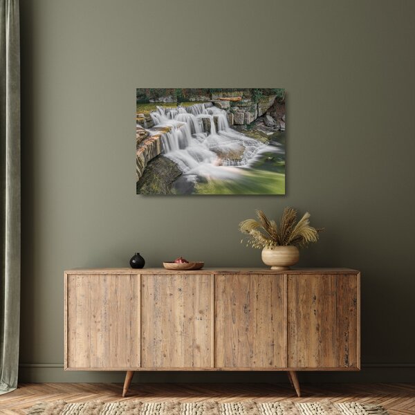 Tablou pe sticlă cu cascade (70x50 cm)