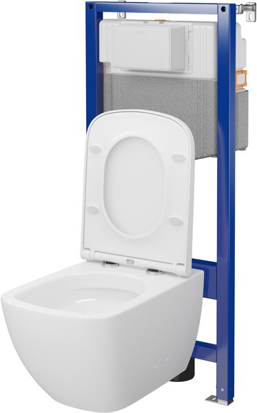 Cersanit Zen set wc cadru cu capac cu spălare turbionară S701-887