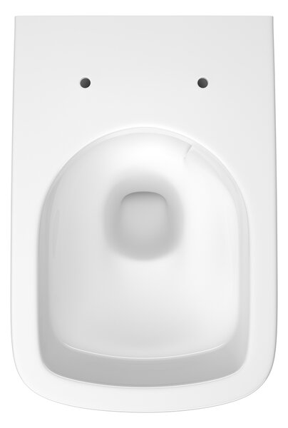 Cersanit City vas wc cu capac soft-close agăţat fără margine cu spălare turbionară alb lucios S701-884