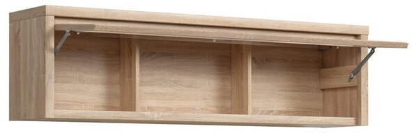 Vitrina suspendata KASPIAN, stejar sonoma, PAL, 144x31x40 cm