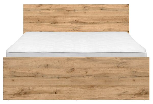 Cadru pat ZELE 140x200, stejar wotan, PAL