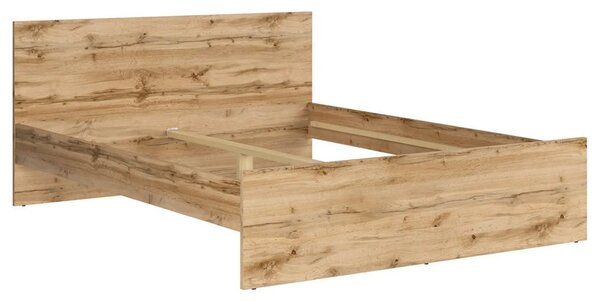 Cadru pat NUIS 160x200, stejar wotan, PAL laminat