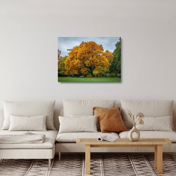 Tablou pe sticlă cu copac (70x50 cm)