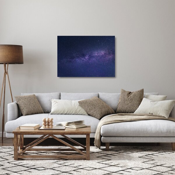 Tablou pe sticlă cerului nocturn (70x50 cm)