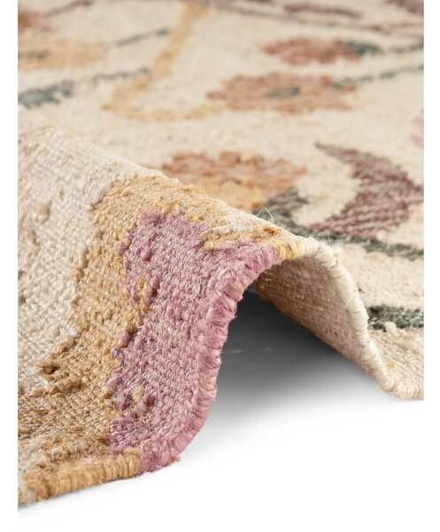 Covor crem țesut manual din iută 160x230 cm Roya Violette – Elle Decoration