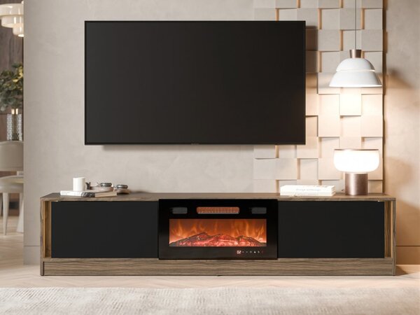 Comoda TV cu semineu Arinka + LED