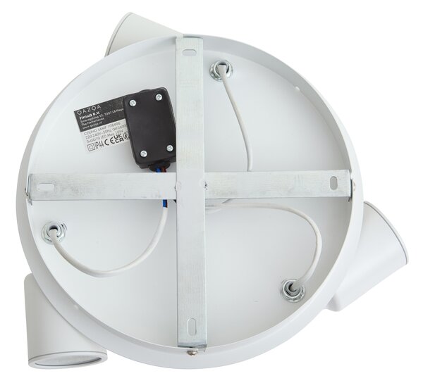 Spot de baie modern alb cu 3 lumini IP44 - Ducha