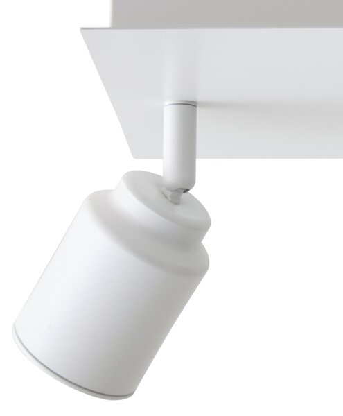 Spot de baie modern alb pătrat cu 3 lumini IP44 - Ducha