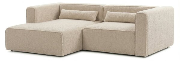 Colțar Extensibil 3 locuri ZANETTO, cu ladă de depozitare, 240x157x70 cm, Crem - Outlet