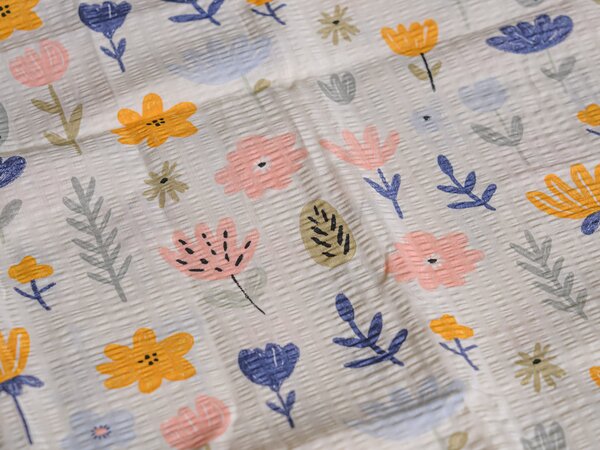 Lenjerie de pat din creponat pentru patut Renforce FLORI DREAM colorata Dimensiune lenjerie de pat: 45 x 65 cm | 90 x 140 cm