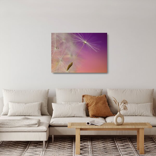 Tablou pe sticlă cu floarea norocul (70x50 cm)