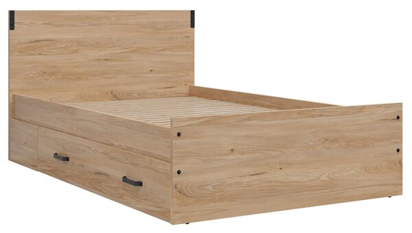 Cadru pat LARA 120x200, stejar, PAL laminat