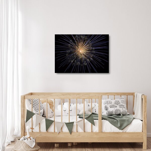 Tablou pe sticlă cu artificii (70x50 cm)
