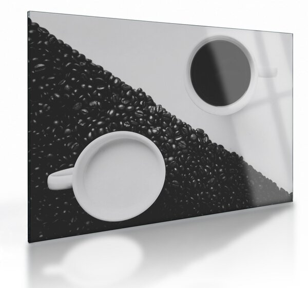 Tablou pe sticlă cu cafea (70x50 cm)