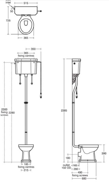 Ideal Standard Waverley vas wc stativă alb U470301