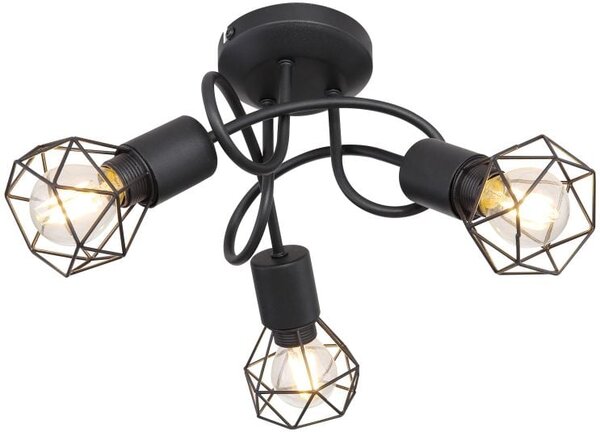 Globo Lighting Xara I lampă de tavan 3x40 W negru 54802S-3D