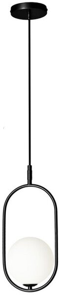 Candellux Cordel lampă suspendată 1x28 W alb-negru 31-10148