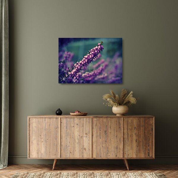 Tablou pe sticlă cu lavanda (70x50 cm)