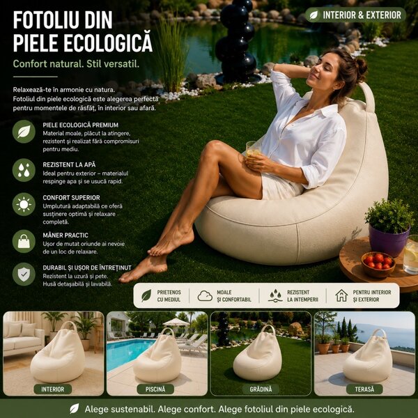 Fotoliu Bean Bag Interior-Exterior (14)