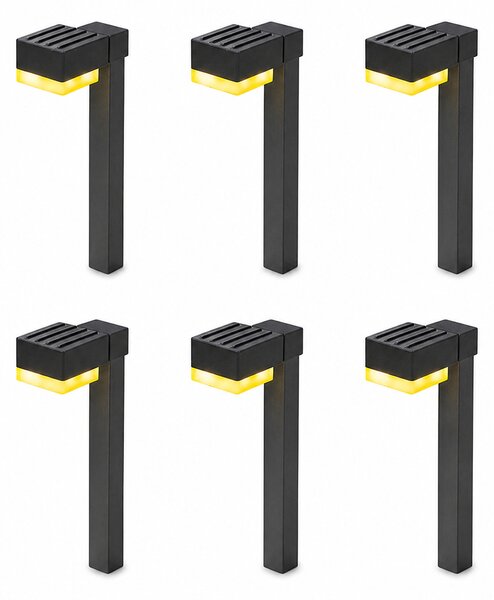 Set 6 lampi solare, lumina LED alb cald