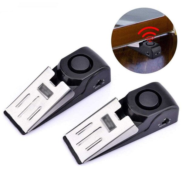 Set 2 x Opritor de usa cu alarma si senzor de vibratie