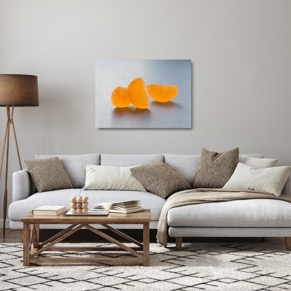 Tablou pe sticlă cu mandarine (70x50 cm)