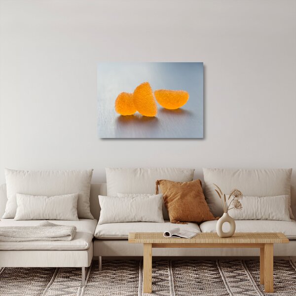 Tablou pe sticlă cu mandarine (70x50 cm)