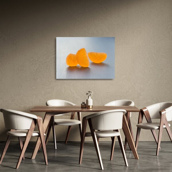 Tablou pe sticlă cu mandarine (70x50 cm)