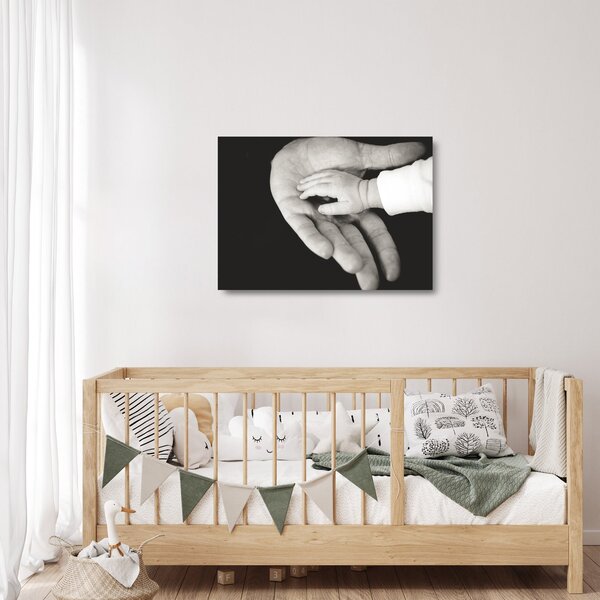 Tablou pe sticlă cu mâini (70x50 cm)