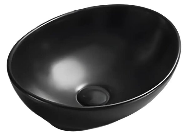 Lavoar pe Blat Lima 40.5x33cm, Negru, Portelan