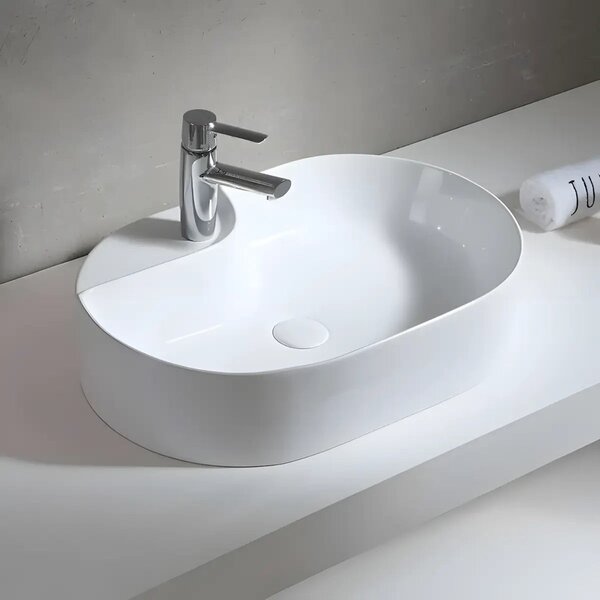 Lavoar Pe Blat Monako 59x39cm, Alb, Portelan