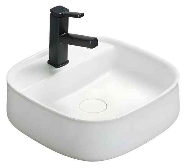 Chiuveta Baie pe Blat Kan 41.9x41.9cm, Alb, Ceramica