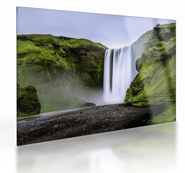 Tablou pe sticlă cu cascade (70x50 cm)